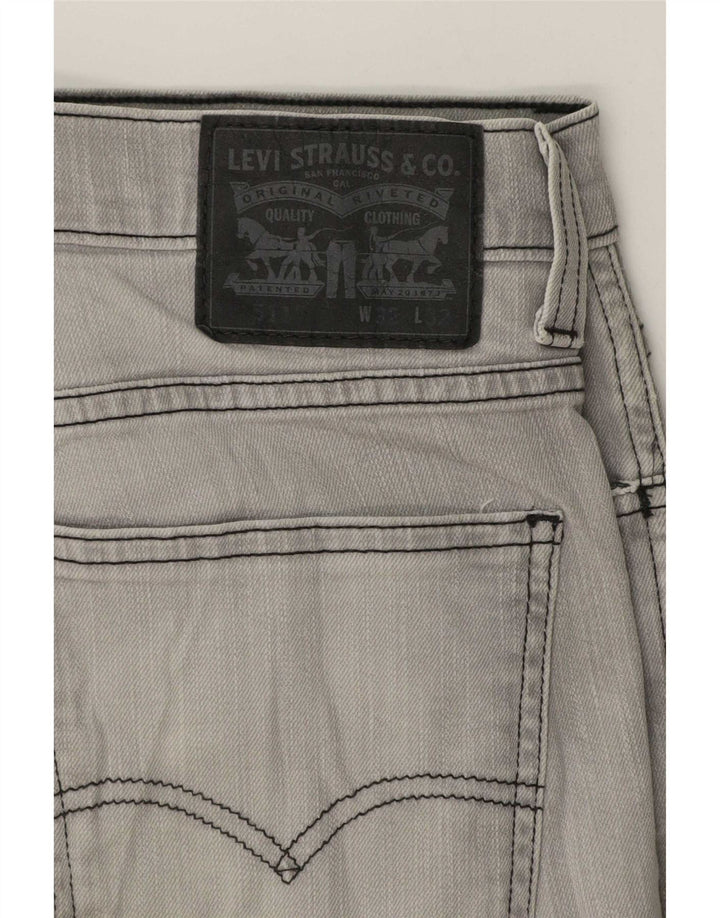 Męskie jeansy Levi's 511 Slim W32 L32 Szara bawełna