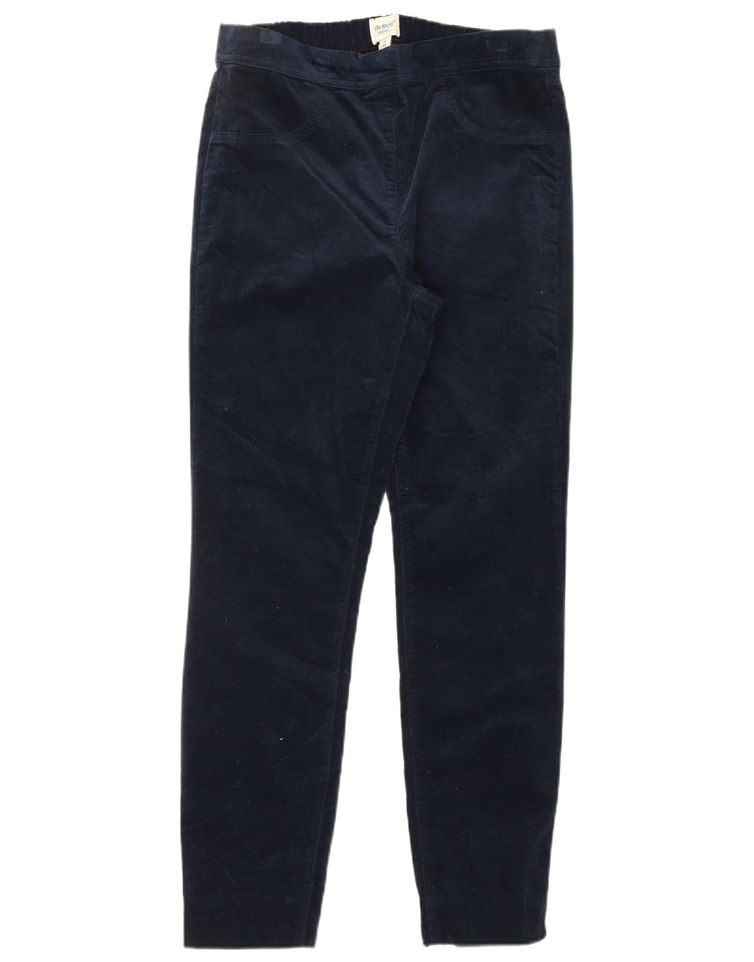 Spodnie damskie WHITE STUFF Aksamitne UK 12 Medium W30 L28 Granatowe