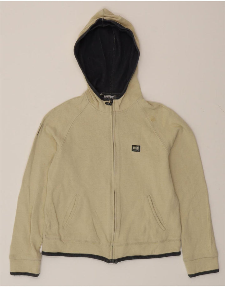 SERGIO TACCHINI Damski sweter z kapturem i zamkiem błyskawicznym IT 44 Średni beżowy bawełniany