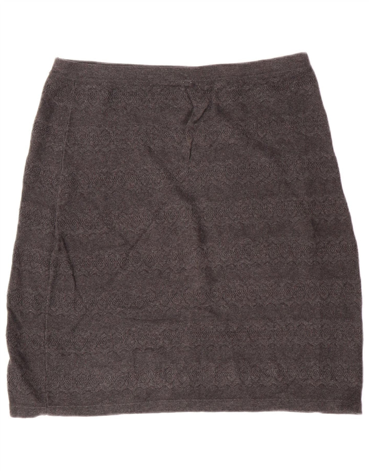 Damska spódnica mini z wysokim stanem Fat Face UK 16 duża W30 Szara bawełniana klasyczna