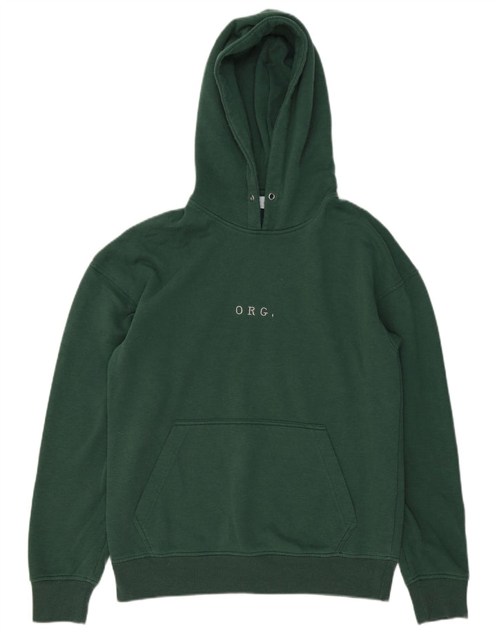 Męski sweter z kapturem Jack & Jones, średnio zielony, bawełniany