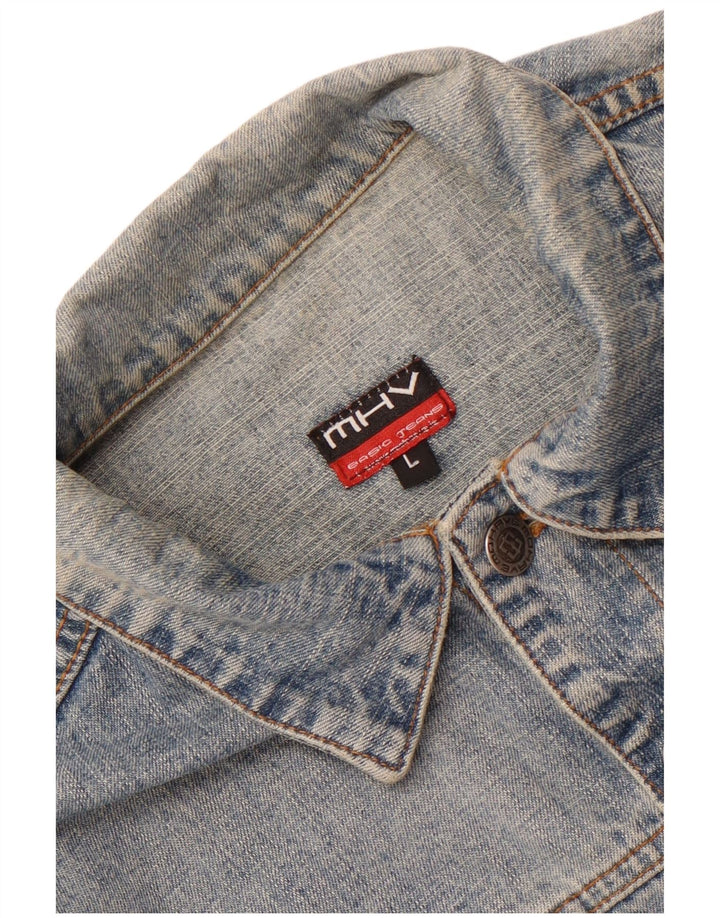 Damska kurtka dżinsowa Vintage UK 16, duża niebieska