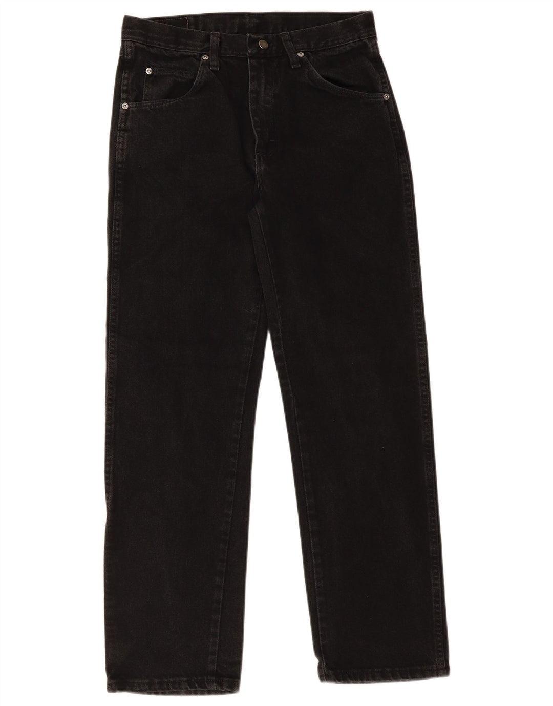 Męskie jeansy Wrangler o prostym kroju W30 L30, czarne, bawełniane