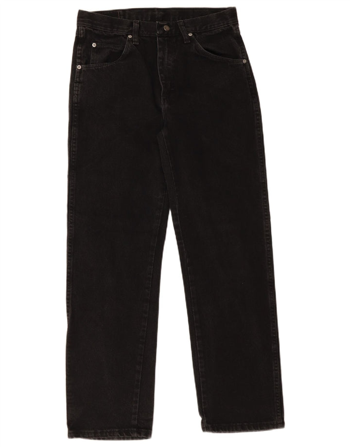 Męskie jeansy Wrangler o prostym kroju W30 L30, czarne, bawełniane