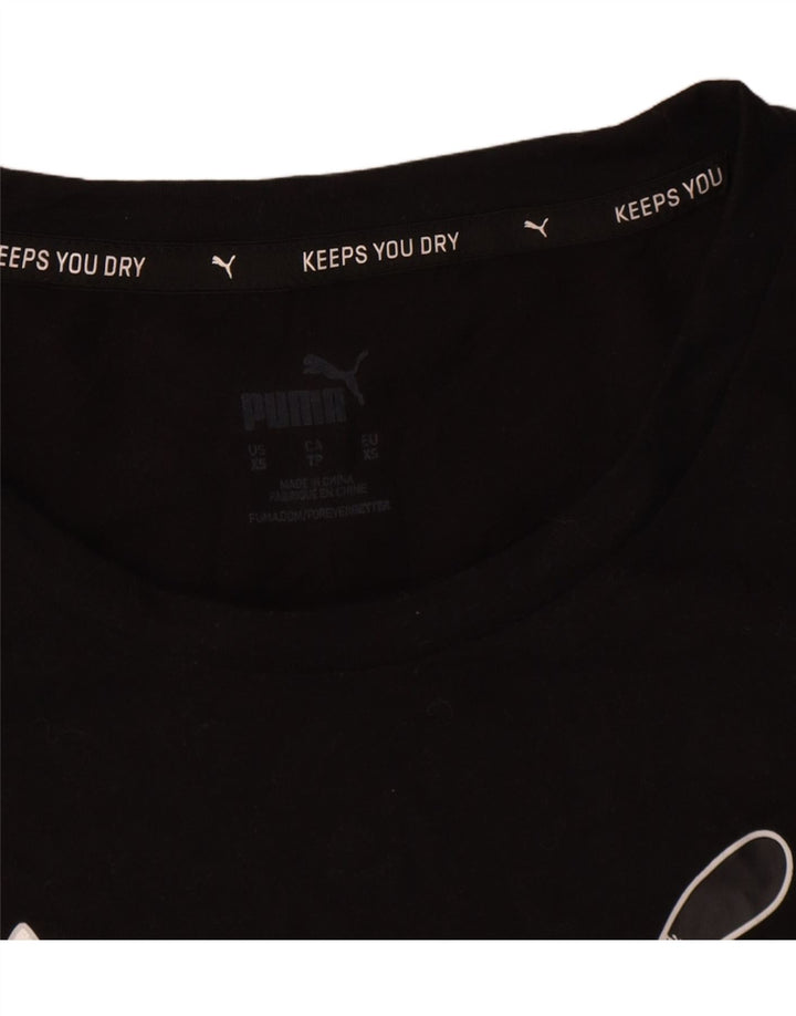 Damska koszulka oversize z grafiką Puma Top UK 6 XS, czarny poliester