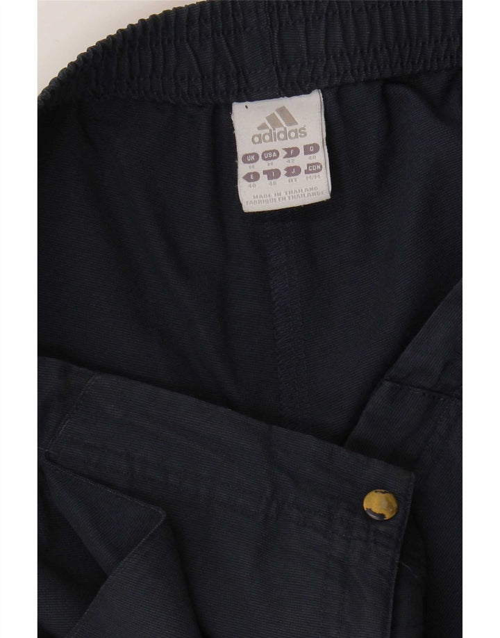 Damskie bermudy Adidas UK 14 Medium W32 Granatowy poliester