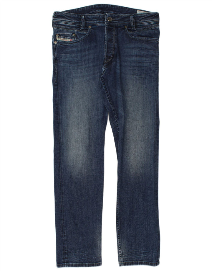 Diesel Męskie Thavar Slim Jeans W30 L30 Niebieskie bawełniane