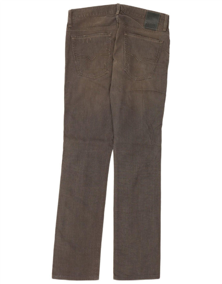 Męskie jeansy Guess w trudnej sytuacji W32 L32, szare, bawełniane