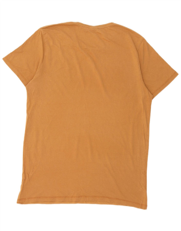 Męski T-shirt z grafiką Jack & Jones, duży, żółty