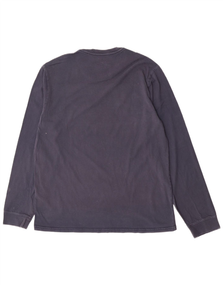 Męski standardowy top Levi's z długim rękawem, duży, granatowy, bawełniany