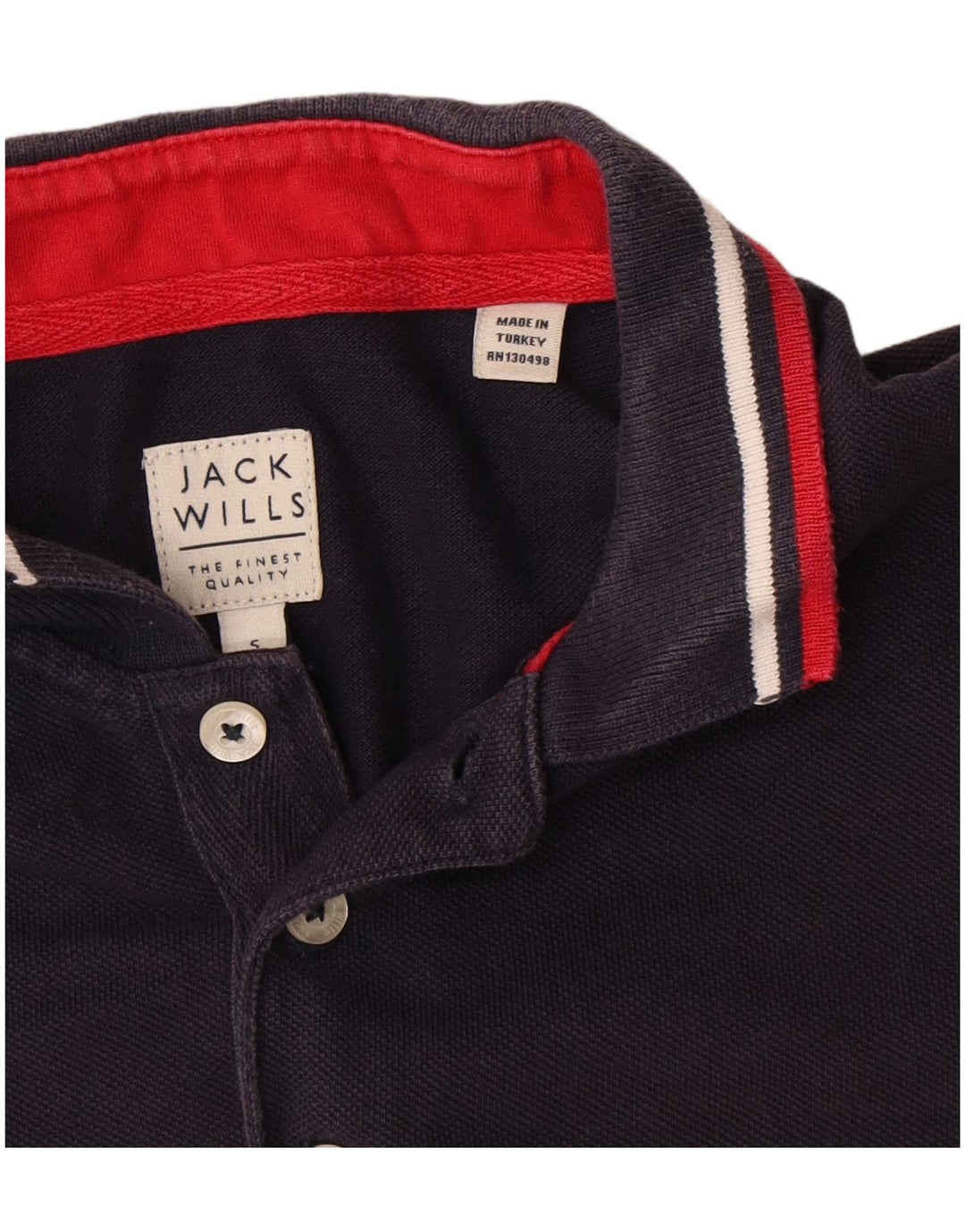 Męska koszulka polo Jack Wills, mała, granatowa, bawełniana