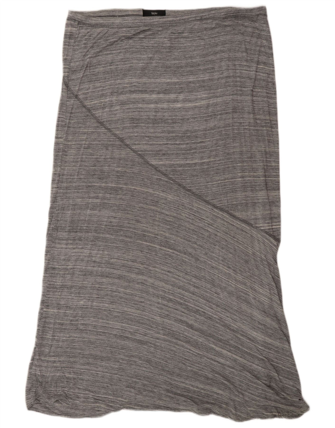 Damska spódnica Maxi MOSSIMO XL W38 Szara w prążki ze sztucznego jedwabiu