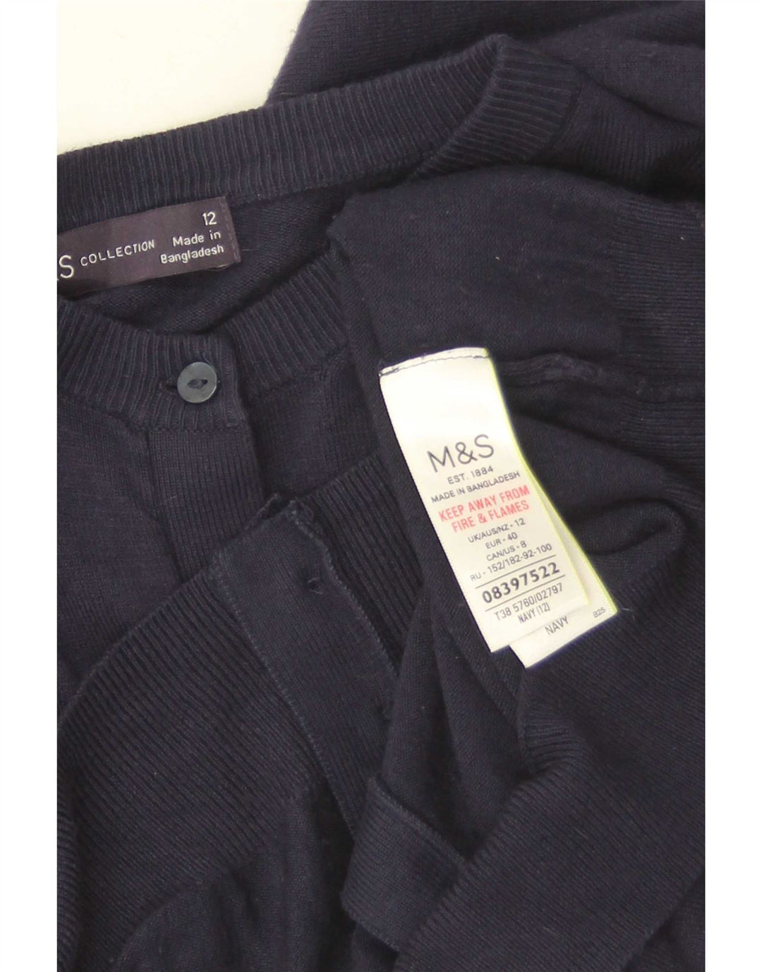 Sweter damski Marks & Spencer UK 12, średni granatowy, wiskoza
