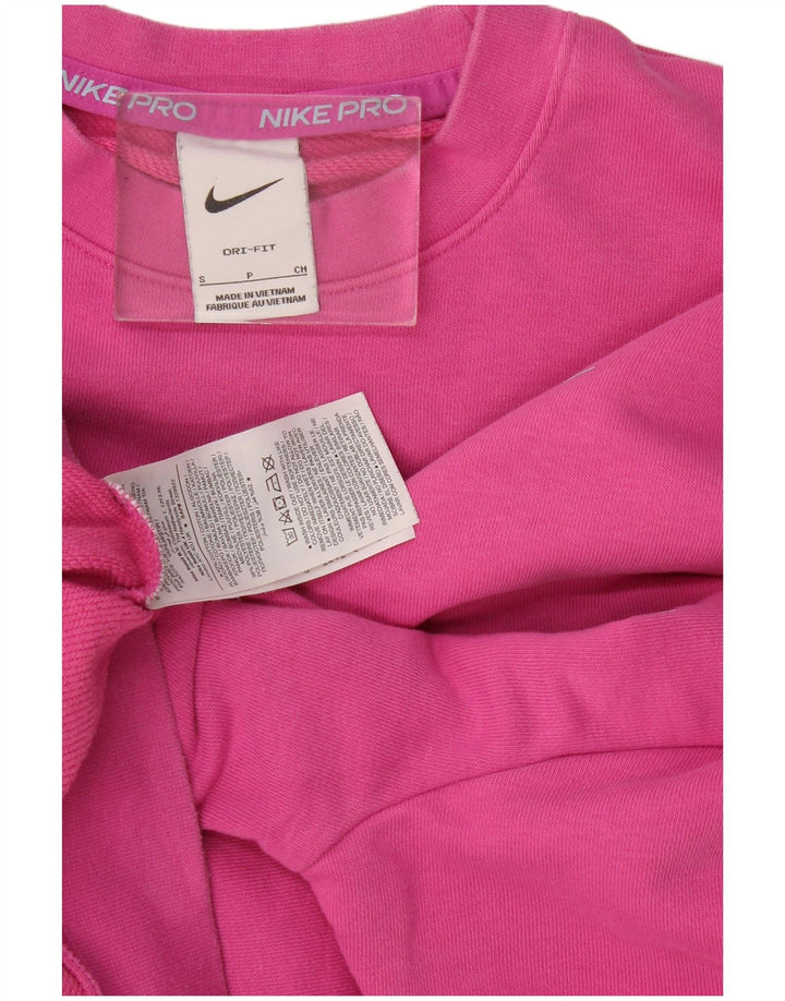 Damska bluza dresowa Nike Graphic Oversize UK 10, mała, różowa, bawełniana