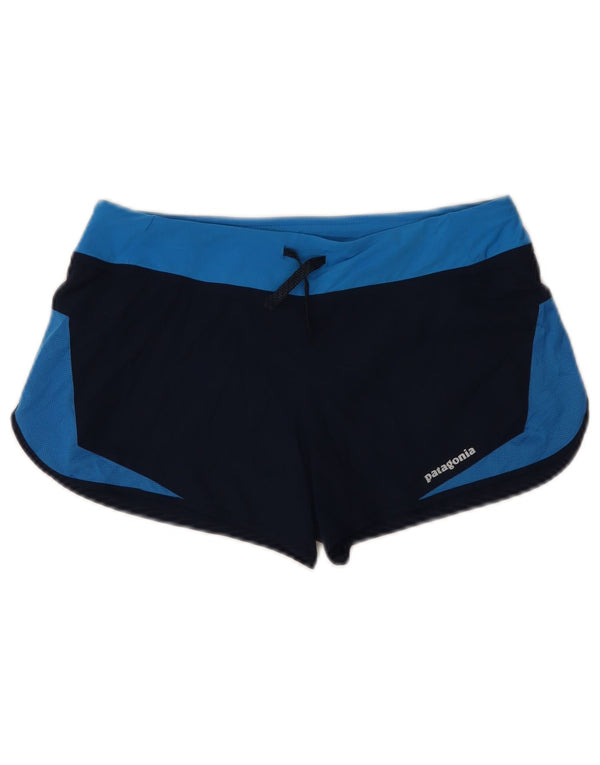 Damskie spodenki sportowe Patagonia UK 6 XS Granatowy poliester z blokami kolorów