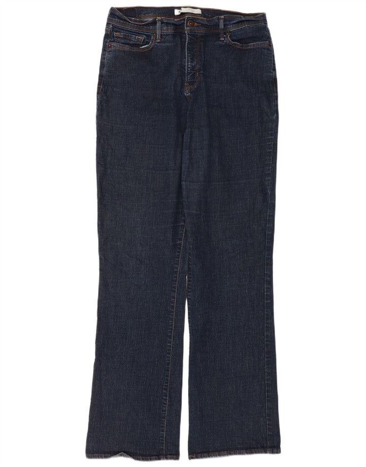 Damskie jeansy Levi's 512 Idealnie wyszczuplające Bootcut W32 L34 Granatowa bawełna