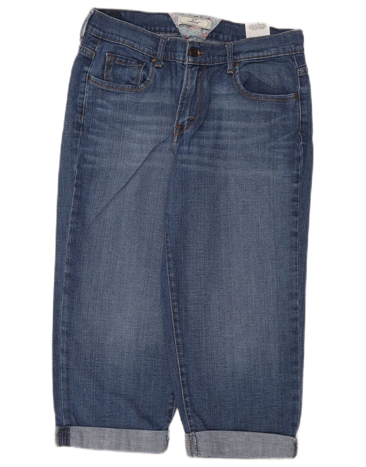 Damskie jeansy Capri LEVI'S US 8 Medium W30 L20 Niebieska bawełna