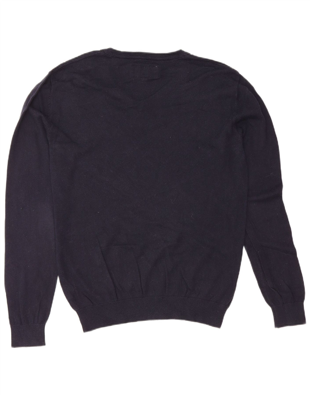 JACK WILLS Męski sweter z dekoltem w kształcie litery V, mały, granatowy, bawełniany
