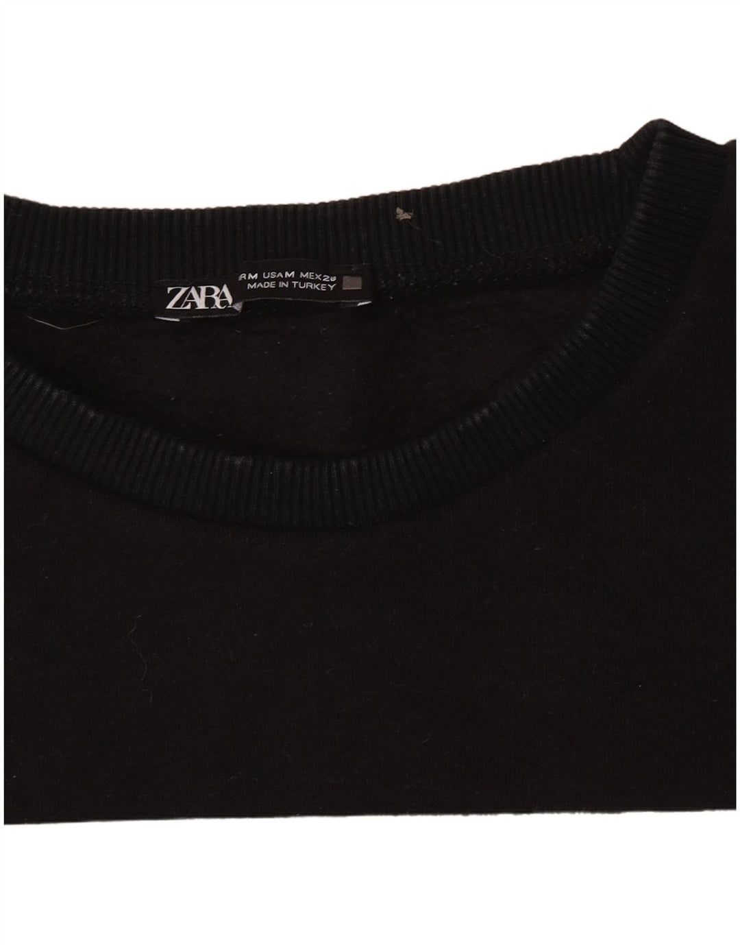 Damska bluza z grafiką Zara UK 14, średnia czarna