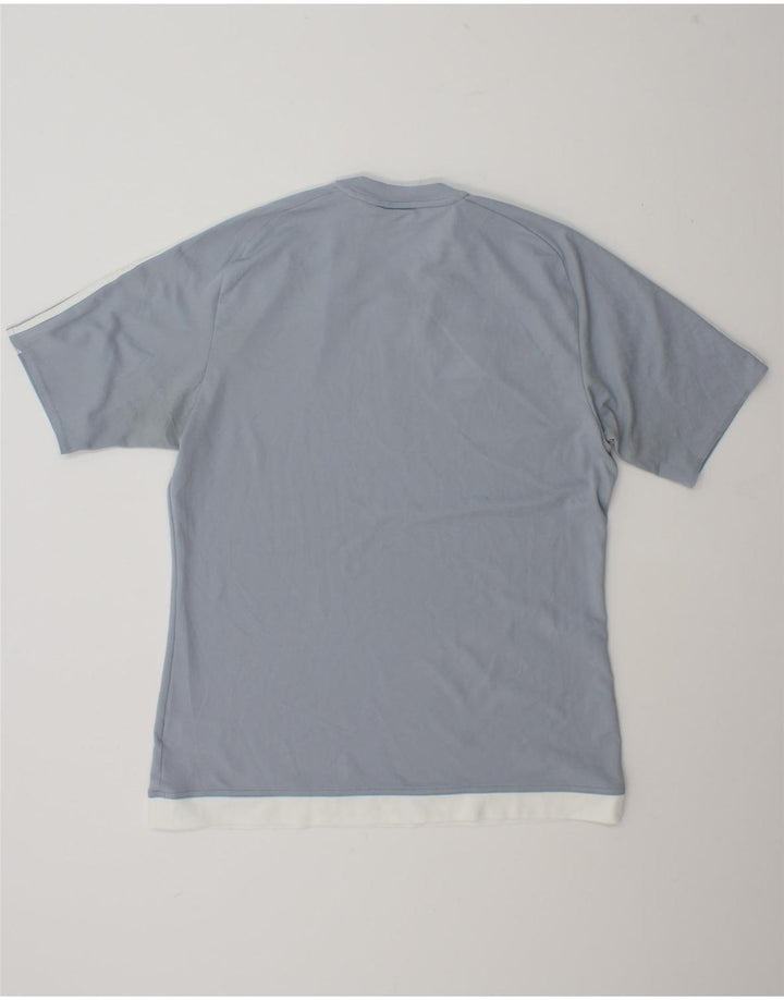 Adidas Męska koszulka Top Medium Blue Colorblock Poliester