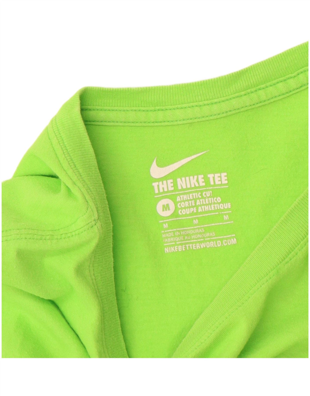 Męski T-shirt NIKE o sportowym kroju, bawełniany, w kolorze średnio zielonym
