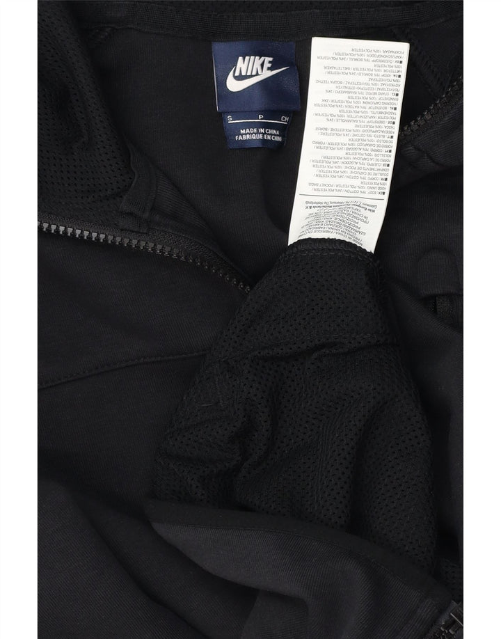 Męski sweter z kapturem i zamkiem NIKE, mały, czarny, bawełniany