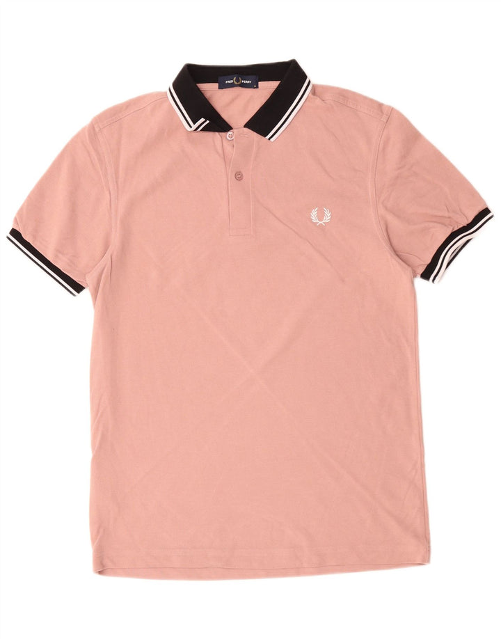 Męska koszulka polo do rugby Fred Perry, średnio różowa, bawełniana