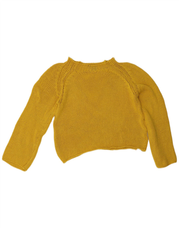 Damski sweter Massimo Dutti z dekoltem w łódkę, UK 14, średni żółty