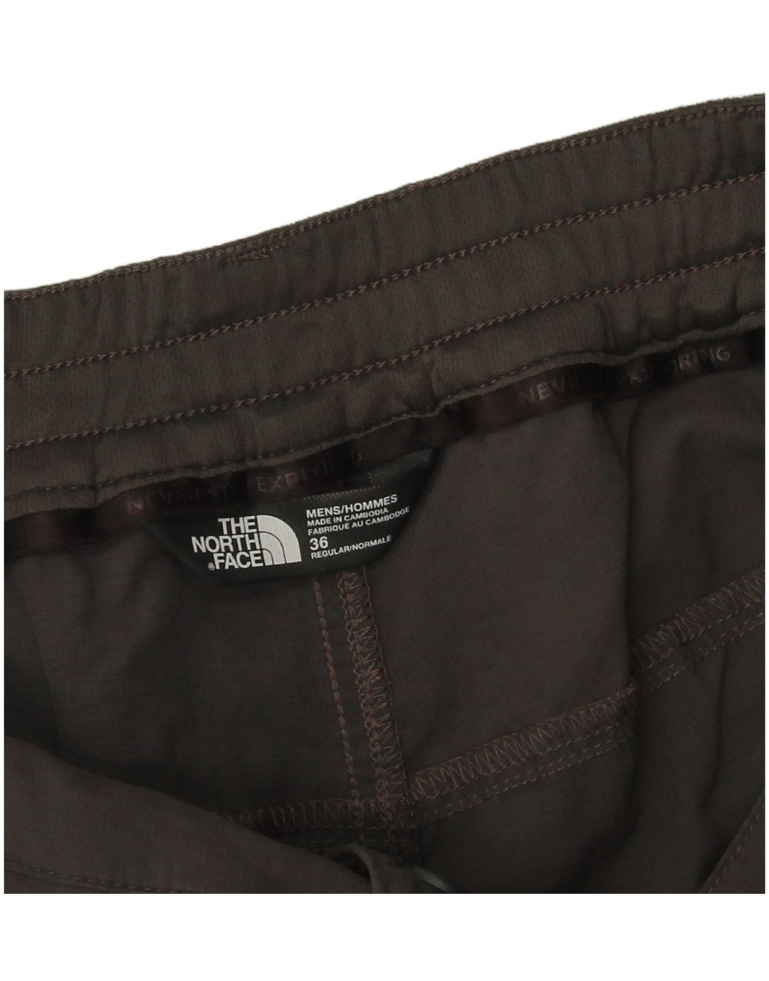 Męskie spodenki The North Face W36, duże, szare, nylonowe