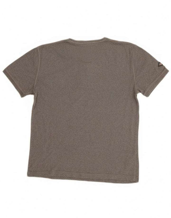 Męski T-shirt Superdry, duży, szary, bawełniany
