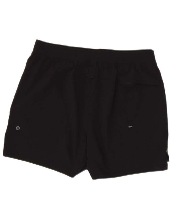 Damskie spodenki sportowe Lululemon, duże, czarne, nylonowe