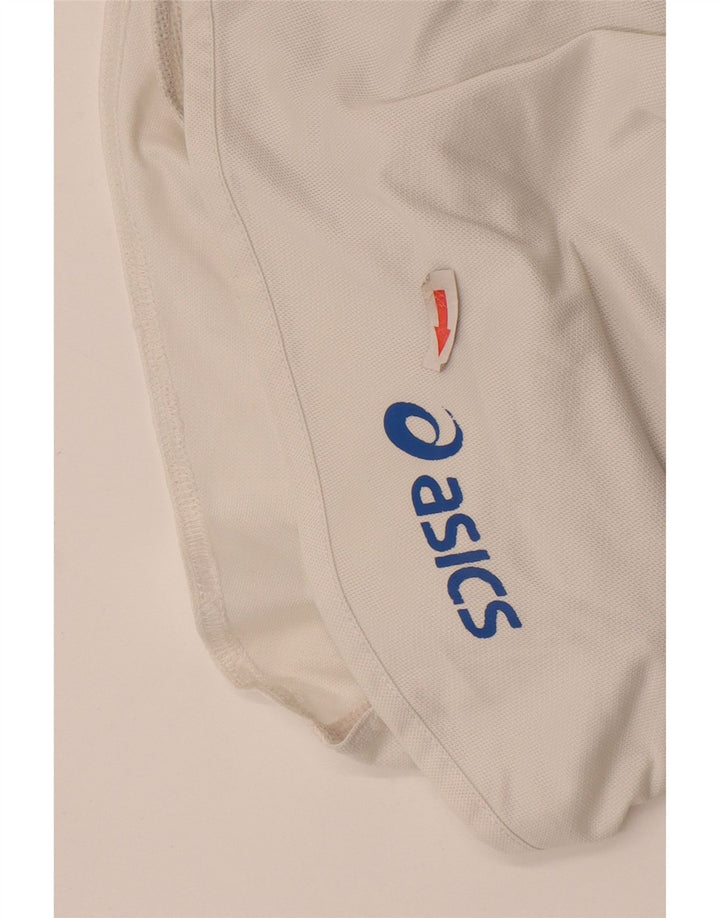 Damskie spodenki sportowe Asics UK 18 XL w kolorze złamanej bieli, poliester