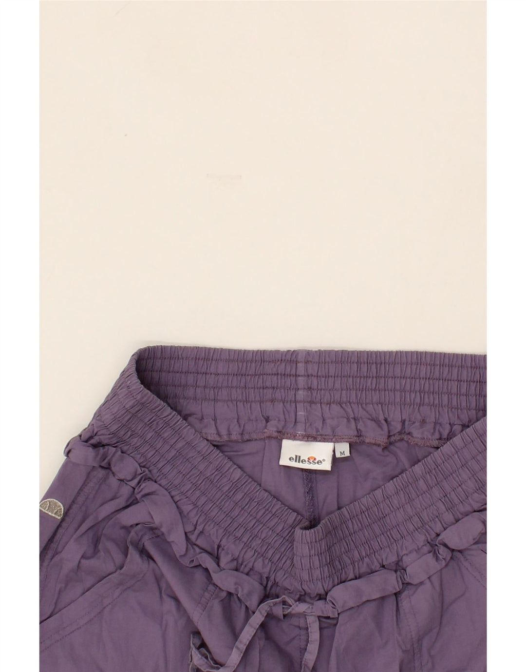 ELLESSE Womens Joggers Capri Trousers Medium  W30 L20 Purple Vintage Ellesse and Second-Hand Ellesse from Messina Hembry 