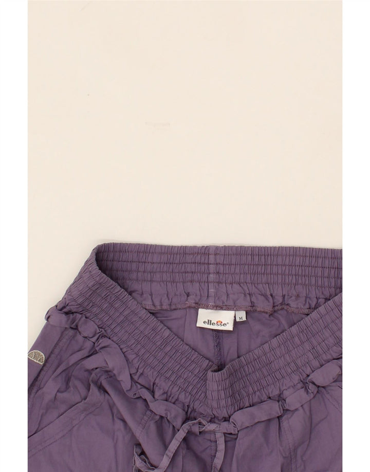 ELLESSE Womens Joggers Capri Trousers Medium  W30 L20 Purple Vintage Ellesse and Second-Hand Ellesse from Messina Hembry 