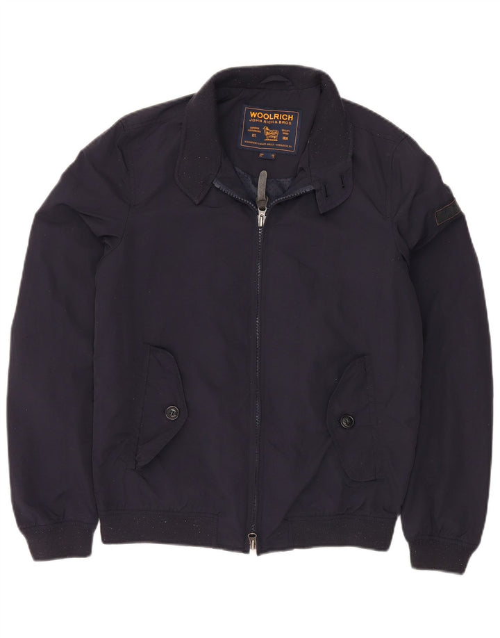 Męska kurtka bomberka WOOLRICH UK 34 XS, granatowa, nylonowa