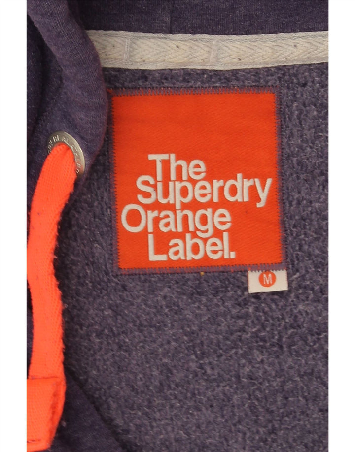 Damski sweter z kapturem i zamkiem Superdry UK 14, średni fiolet, bawełna