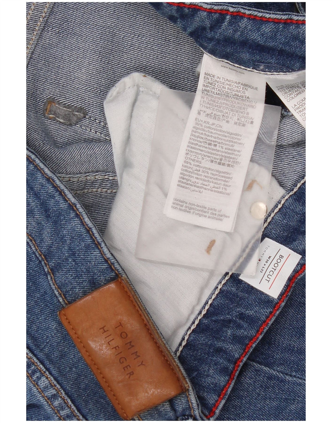 Damskie jeansy Bootcut Tommy Hilfiger W30 L32 Niebieskie bawełniane