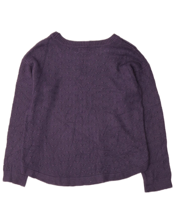 Damski sweter Fat Face z dekoltem w łódkę UK 8 Small Granatowa wiskoza