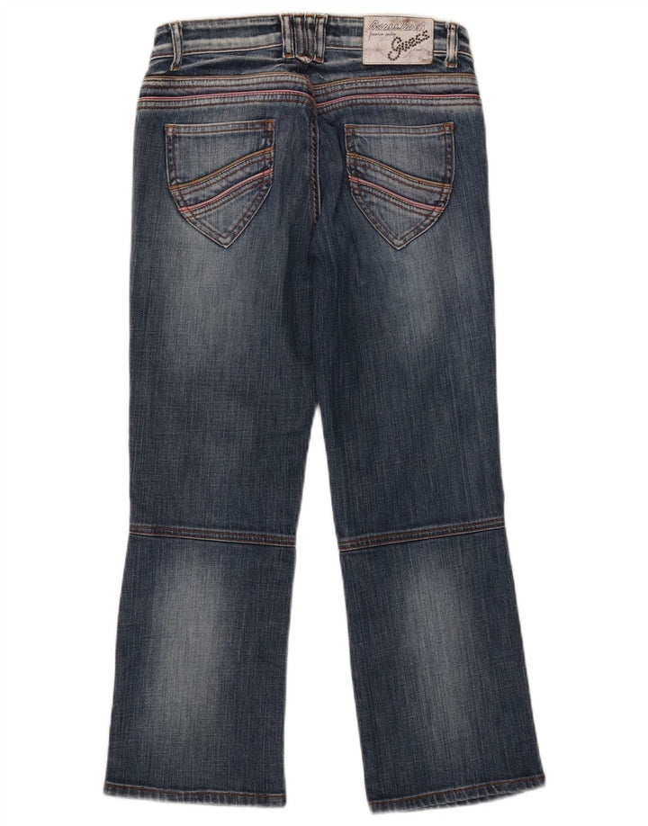 Guess Damskie Krótkie Jeansy W26 L24 Niebieskie Bawełniane