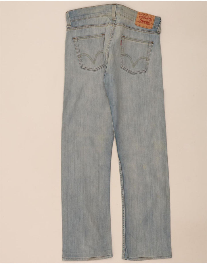 Damskie jeansy Levi's 506 Straight W34 L32 Niebieskie bawełniane