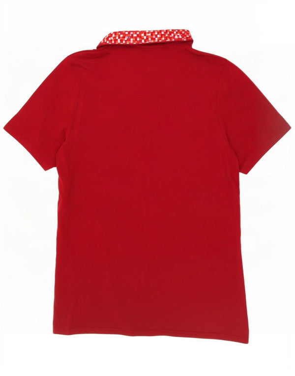 Męska koszulka polo New Balance Liverpool Graphic, mała, czerwona, bawełniana