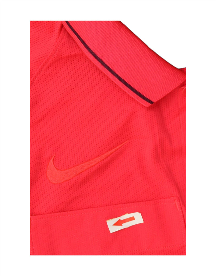 Męska koszulka polo Nike Dri Fit, poliester w kolorze średniego różu