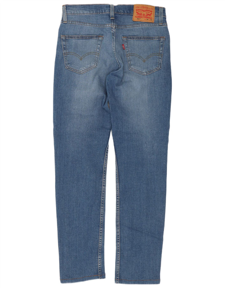 Męskie jeansy Levi's 511 Slim W29 L32 Niebieskie bawełniane
