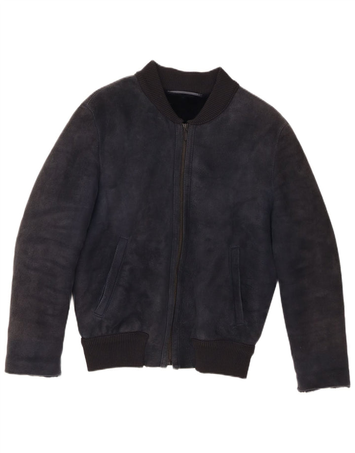 CPL1953 Damska kurtka Bomber Shearling UK 20 2XL Granatowa kurtka Shearling