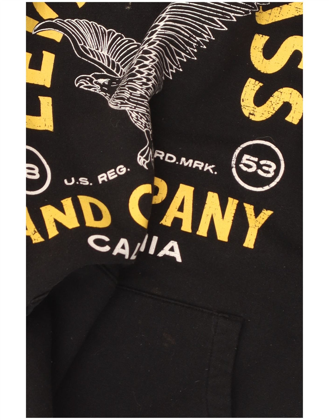 Męski sweter z kapturem z grafiką Levi's, duży, czarny, bawełniany