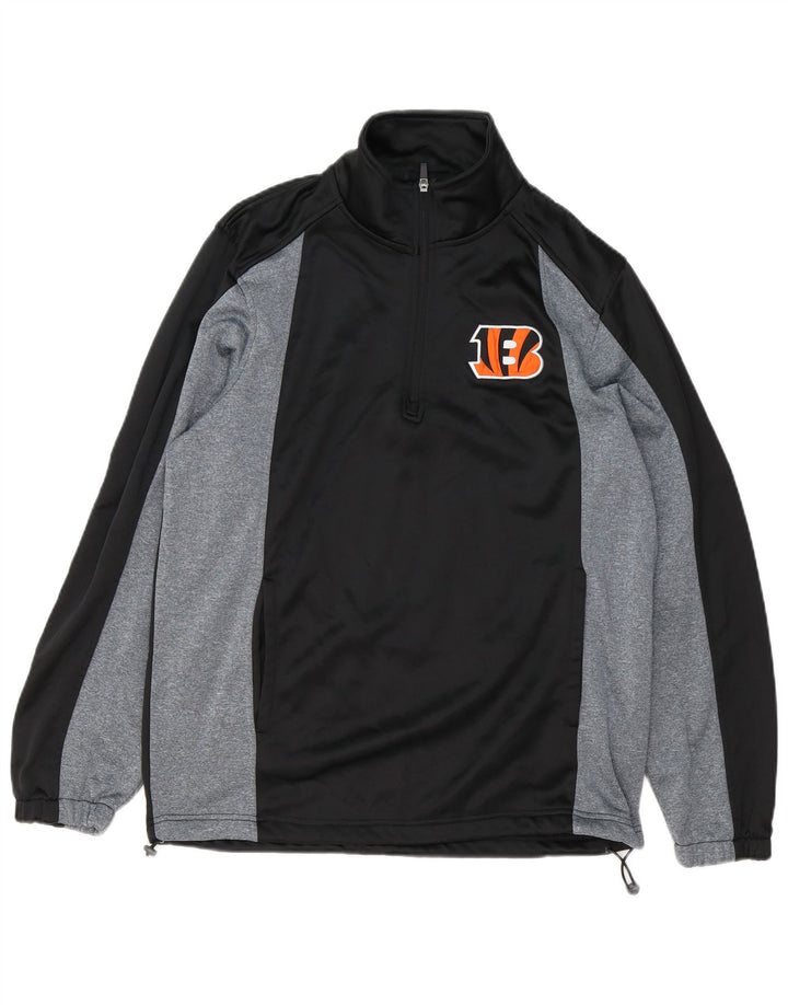 Męska bluza z grafiką NFL Cincinnati Bengals, średnia czarna