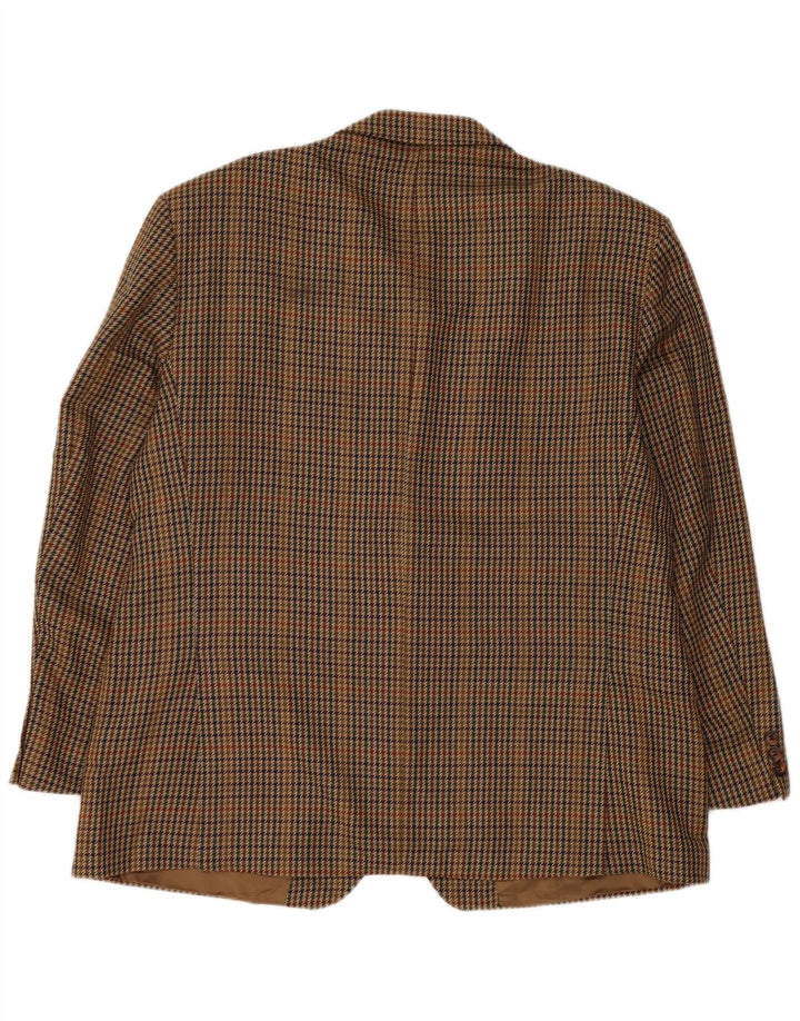 Marks & Spencer Męska marynarka zapinana na 2 guziki UK 44 2XL Brązowa pepitka