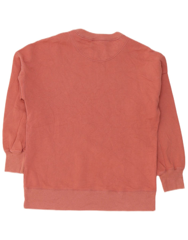 Damski sweter z grafiką Abercrombie & Fitch UK 10, mały, różowy