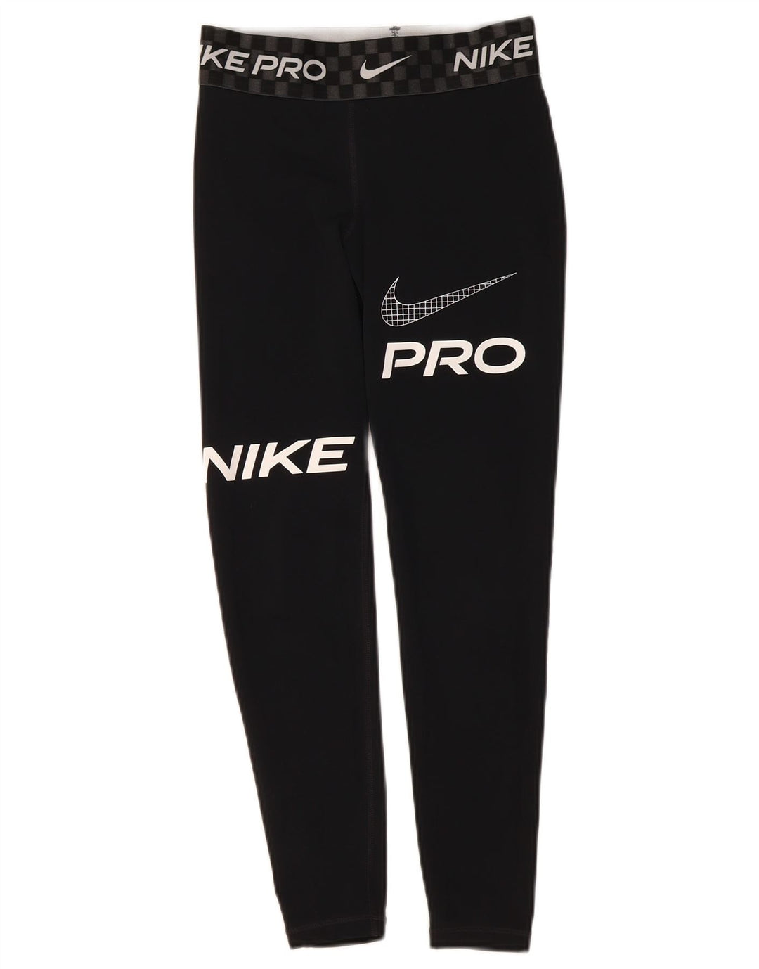 Damskie legginsy Nike Dri Fit Graphic Crop UK 8, małe czarne