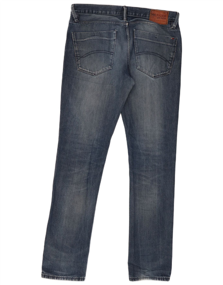 Męskie jeansy slim fit Tommy Hilfiger W33 L34 granatowe